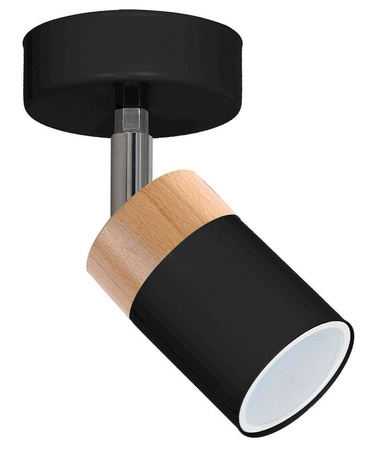 Kinkiet JOKER BLACK/WOOD 1xGU10 (MLP6303) - Milagro