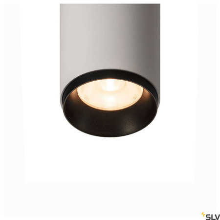 NUMINOS® CL PHASE S, wewnętrzna oprawa sufitowa natynkowa LED, biała/czarna 2700 K 24° (1004126) - SLV
