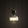 SOPHIA GREEN COGNAC LAMPA WISZĄCA 1XE14 (11145) - TK Lighting