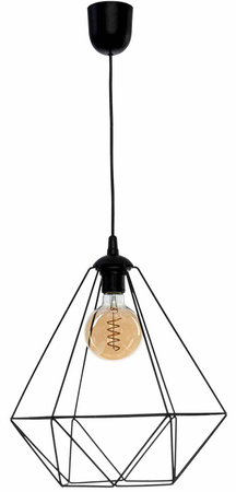 Lampa wisząca BASKET BLACK 1xE27 (MLP7214) - Milagro