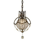 Lampa wisząca BELLINI kol. ANTYCZNY BRĄZ (FE/BELLINI/P) - Feiss- Elstead Lighting - żyrandol