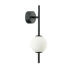 LED WALL LIGHT 6W 3000K GLASS &METAL WHITE+BLACK (20133 Zambelis) - Zambelis