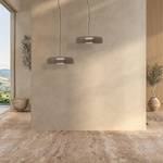 PENDANT LED LIGHT 15W 3000K METAL-GLASS BLACK (23053 Zambelis) - Zambelis