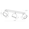 Lampa sufitowa ALTEA czarna 3 PŁ + ŻARÓWKI (6520) - TK Lighting