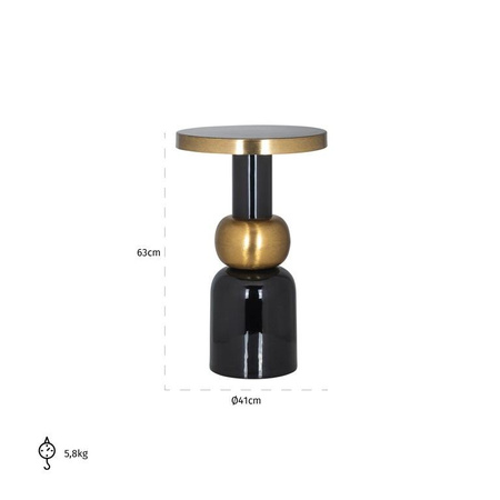 RICHMOND stolik MOSE 41 czarny (825172) - Richmond Interiors