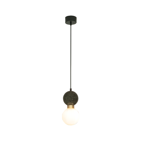 PENDANT LAMP G9 MAX 7W GREEN MARBLE - BRASS (23242 Zambelis) - Zambelis
