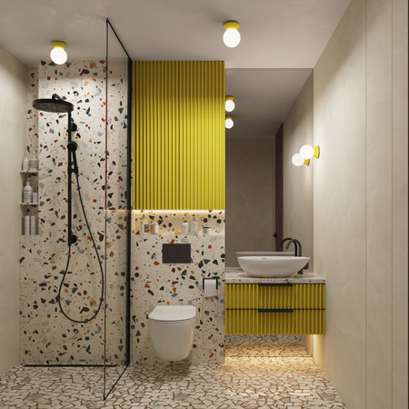 Kinkiet ZORI żółty IP44 (SL.1892) - Sollux Lighting