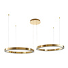 Lampa wisząca CIRCLE 80+80 LED złoty połysk na 1 podsufitce (DN924-80+80 gold) - Step into Design