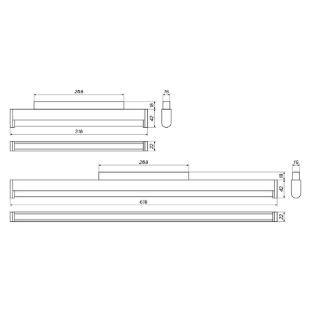 Regulowany Reflektor Na Szynę 48V Multiline Stripe Wall Washer S (700358) - Loonari