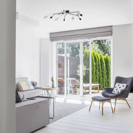 Lampa sufitowa JOKER BLACK 5xGU10 (MLP1341) - Milagro