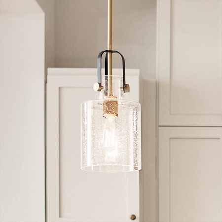 Lampa wisząca Kitner - 1 źródło światła - Naturalny mosiądz (QN-KITNER-P-NBR) - Quintiesse