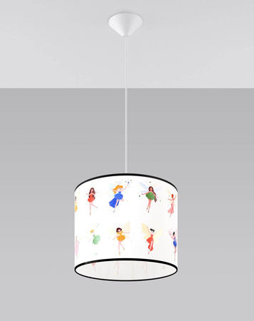 Lampa wisząca do pokoju dziecka bajkowy wzór WRÓŻKI 30 (SL.1416) - Sollux Lighting