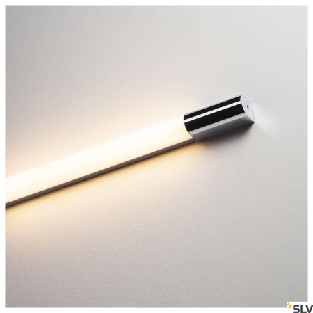 TRUKKO 60, lampa ścienna, LED, 3000K, chrom/kolor biały, wys. 60 cm, z zasilaczem LED (149762) - SLV