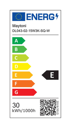 Lampa wpuszczana Alfa LED (DL043-02-15W3K-SQ-W) - Maytoni