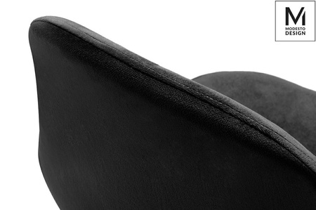 MODESTO krzesło LUCY czarne - welur, metal (PM069.BLACK.VELVET) - Modesto Design