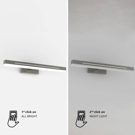 Lampa ścienna OTIS Nordlux LED  Aluminium Chrom