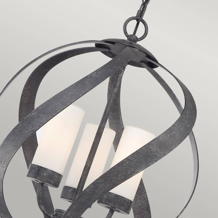 Latarnia wisząca Blacksmith - 3 źródła światła (QN-BLACKSMITH-3P-OBK) - Quintiesse
