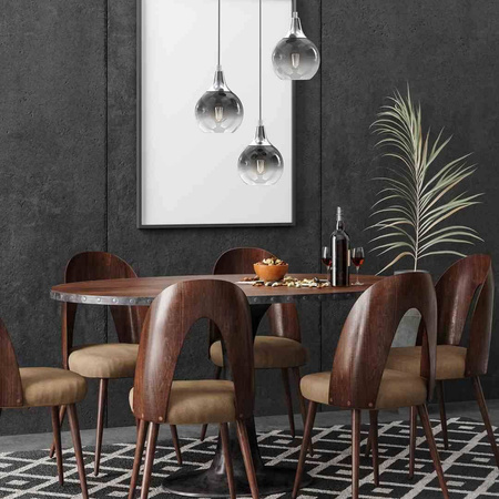 Lampa wisząca MONTE SILVER 3xE27 (MLP8323) - Milagro
