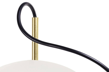 MOOSEE lampa wisząca CAPRI LINE 3 złota / biała - 180 LED, aluminium, szkło (MSE1501100546) - Moosee