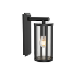 OUTDOOR SCONCE LIGHT E27 MAX 15W ALUMINIUM BLACK (E338 Zambelis) - Zambelis