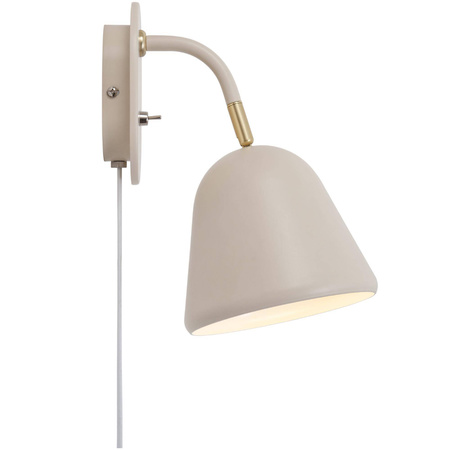 Lampa ścienna FLEUR Nordlux E14 15W Metal Beżowy