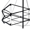 Geometryczna czarna lampa wisząca SPACE 60 cm (ST-9858 P/S black) - Step into Design