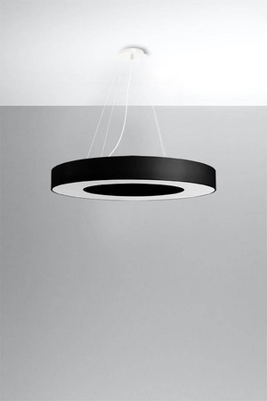 Lampa wisząca SATURNO SLIM 70 czarna (SL.0754) - Sollux