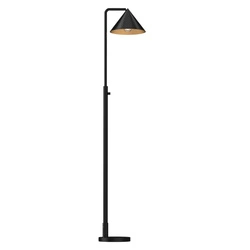 Lampa podłogowa Remyck - 1 źródło światła - Matowa czerń (ALM-REMYCK-FL-BK) - Elstead Lighting