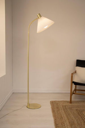 MIRA Floor 1L Brushed Brass/White (108569) Markslojd