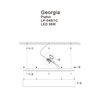 Plafon Georgia LED biały (LP-049/1C WH CCT) - Light Prestige