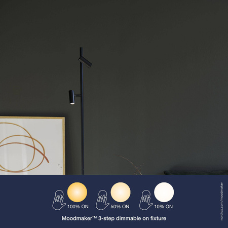 Lampa podłogowa OMARI Nordlux LED  Metal Czarny