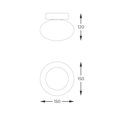 Lampa sufitowa OMI złota (1189) - Zuma Line