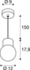 Lampa wisząca VARYT 150 cm  biała (1007814) - SLV