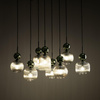 SOPHIA GREEN COGNAC LAMPA WISZĄCA 8XE14 (11151) - TK Lighting
