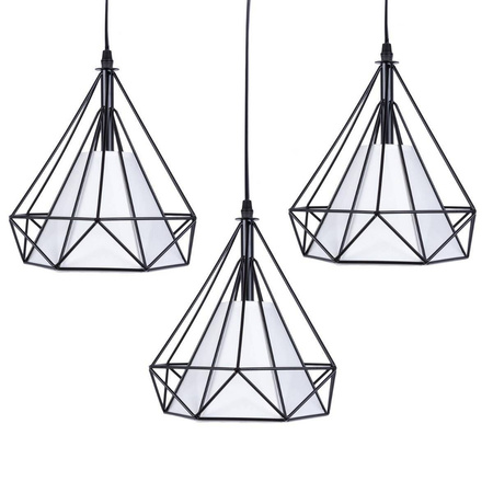 Lampa wisząca Diament Diamond III L (Abigali-CHNR3L-E27)