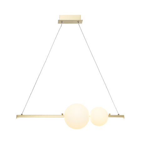 PENDANT LED LIGHT 11W 3000K ALUMINUM-OPAL GLASS (22108 Zambelis) - Zambelis