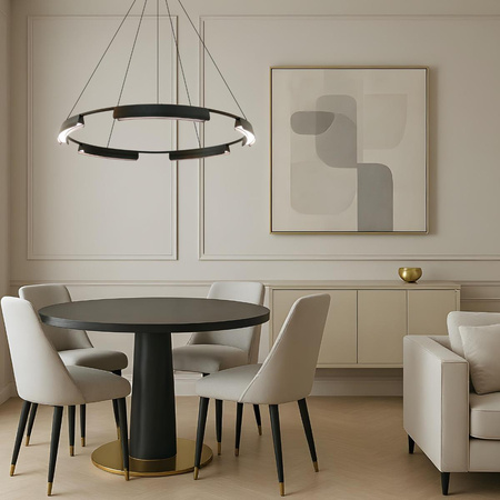 Lampa wisząca Tura 80 cm czarna LED CCT (LP-9786/1P 80cm BK) - Light Prestige