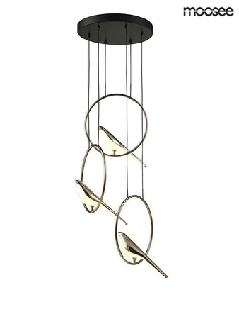 MOOSEE lampa wisząca BIRD DISC złota (MSE010100294) - Moosee