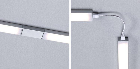 Zestaw uzupełniający opraw podszafkowych LED LINE DIM PIR 2x6W 2x500lm 550mm 2700K-6500K 24V biały matowy / aluminium (PL98623) - PAULMANN