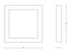 CEILING LIGHT SQUARED LED 72W WHITE (18148-W Zambelis) - Zambelis