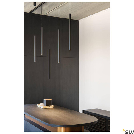 HELIA 30, lampa wisząca, LED, 3000K, okrągła, kolor czarny, 7,5W (152360) - SLV