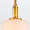 Lampa wisząca Sawgrass - 1 źródło światła - Płatkowe złoto (QN-SAWGRASS-MP-DG-O) - Quintiesse