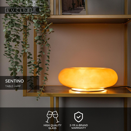 Ozdobna szklana lampa stołowa SENTINO (10525/30/41) - Lucide