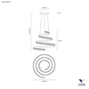 Lampa Wisząca SPIRAL Kol. Biały 4000K (0036.30 DIM N) - Vivida