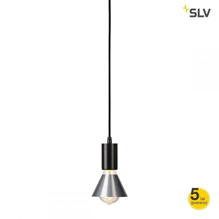 FITU, wisząca, A60, okrągła, czarna, 5m bez wtycz., max. 60W - żyrandol