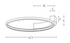 CEILING LIGHT 25W 3000K ALUMINUM&SILICON -DIMMABLE SANDY BLACK BODY (2074 Zambelis) - Zambelis