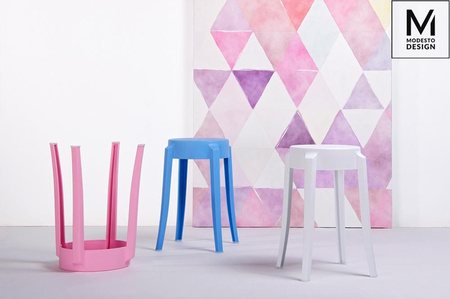 MODESTO stołek CALMAR 46 biały - polipropylen (C1070.WHITE) - Modesto Design