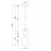 SUPURU biała sufitowa lampa wisząca z mosiężną rurką (SUA131P0) - Ummo