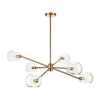 Lampa wisząca COSMIC-6 złota 75 cm (ST-8954-P6) - Step into Design