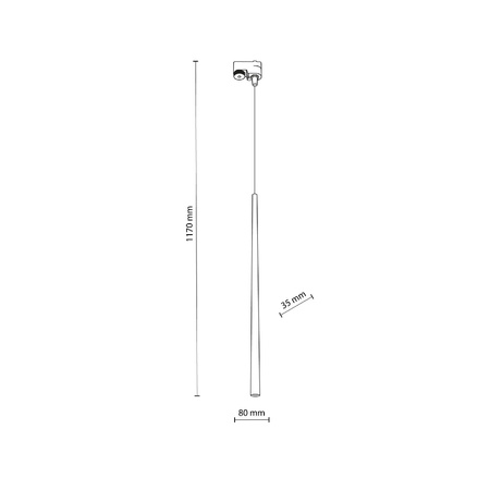 Lampa do szynoprzewodu TRACER BLACK PIANO G_9 (5751) - TK Lighting